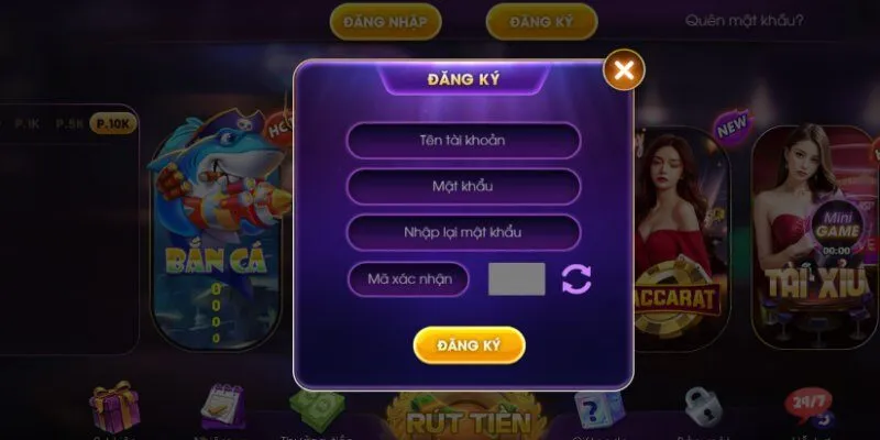 Đăng ký tài khoản ở nhà cái